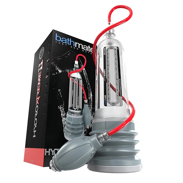 Bathmate HydroXtreme11 Crystal Clear vandens penio pompa su priedais