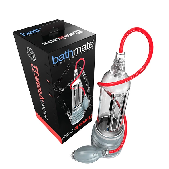 Bathmate HydroXtreme11 Crystal Clear vandens penio pompa su priedais