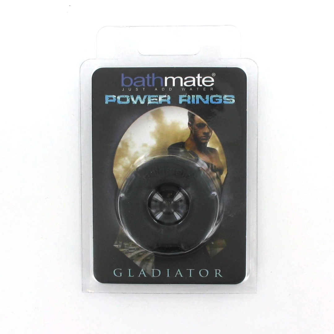Bathmate Gladiator varpos žiedas iš Elastomex (TPE ir TPR), juodas