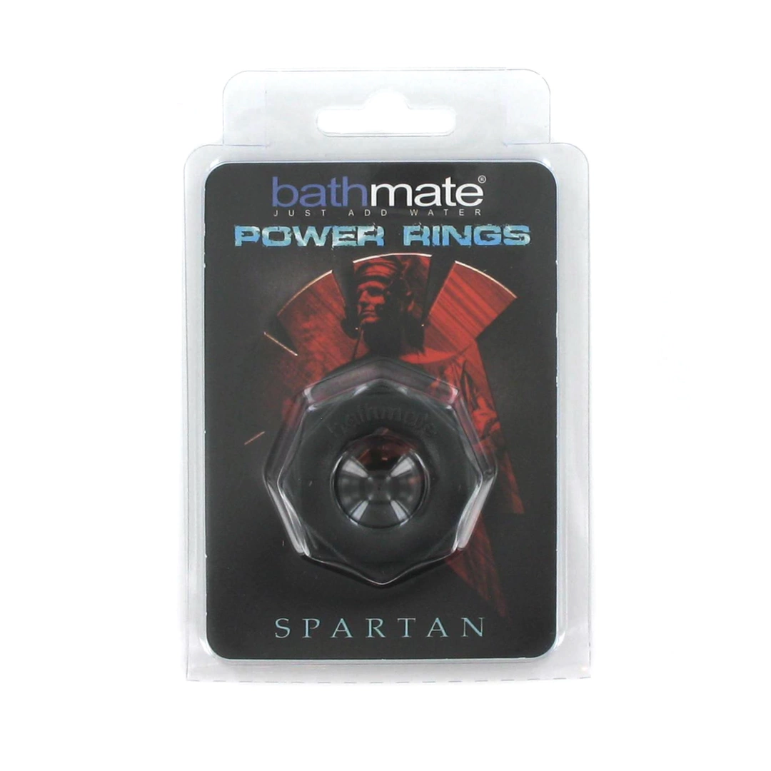 Bathmate Spartan varpos žiedas iš Elastomex (TPE ir TPR), juodas
