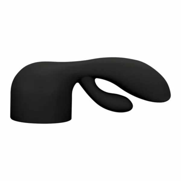 Bodywand Rabbit silikoninis antgalis wand masažuokliui, juodas