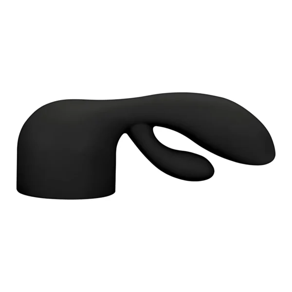 Bodywand Rabbit silikoninis antgalis wand masažuokliui, juodas