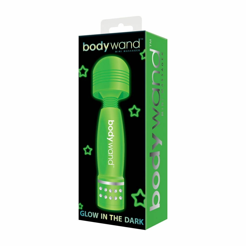 Bodywand Glow In The Dark kompaktiškas wand masažuoklis, žalias