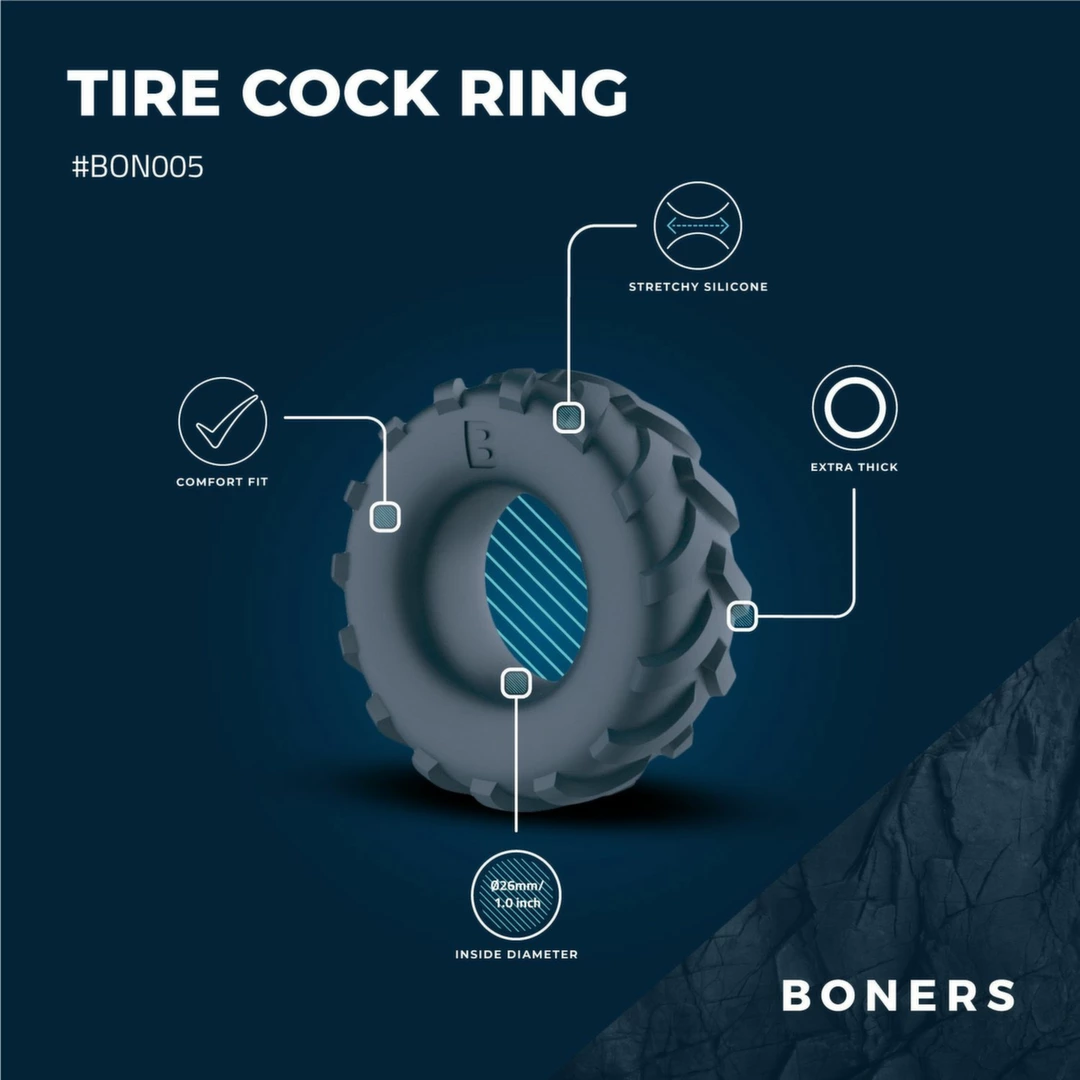Boners Tire varpos žiedas, pilkas
