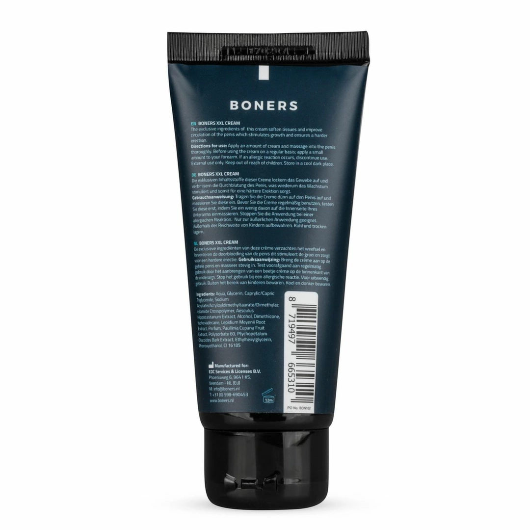 Boners XXL intymios priežiūros kremas vyrams, 75 ml