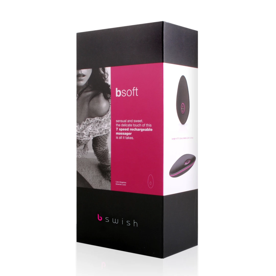 B Swish bSoft Premium rankinis masažuoklis, 7 režimų, Black Magenta