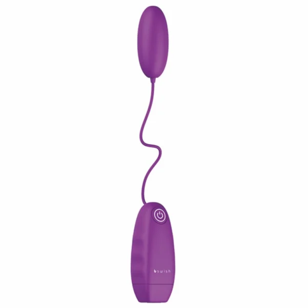 B Swish bnaughty Classic vibruojanti kulka su valdymo pulteliu, 5 režimų, violetinė