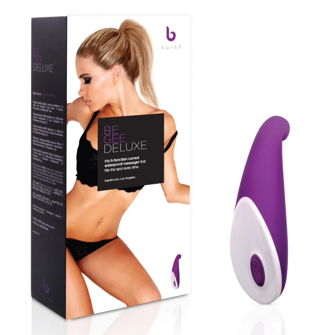 B Swish bgee Deluxe išlenktas atsparus vandeniui vibratorius, 6 režimai