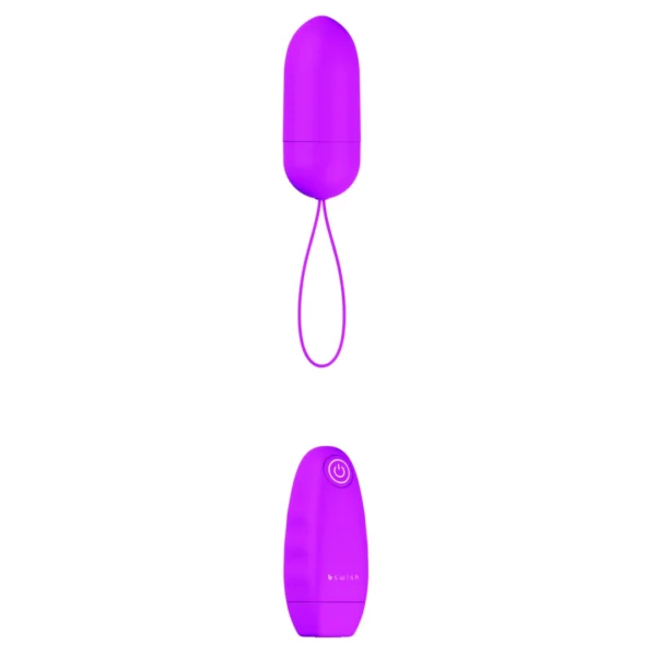 B Swish Bnaughty Classic Unleashed vibruojanti kulka su pulteliu, Cerise, 7,6 cm