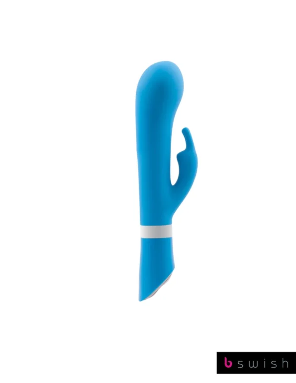 B Swish Bwild Deluxe Bunny rabbit tipo vibratorius su 2 varikliais, Blue Lagoon