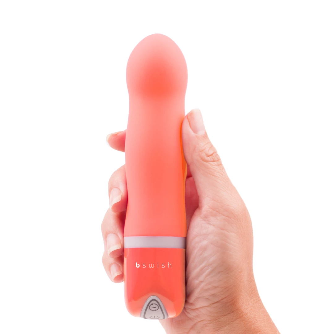 B Swish Bdesired Deluxe vibratorius su 6 režimais, 15,24 cm, Natural Coral