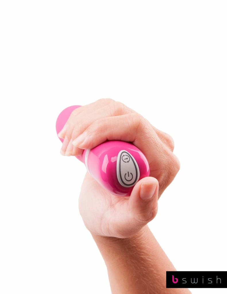 B Swish Bdesired Deluxe Pearl G taško vibratorius su perlų tekstūra, rožinis