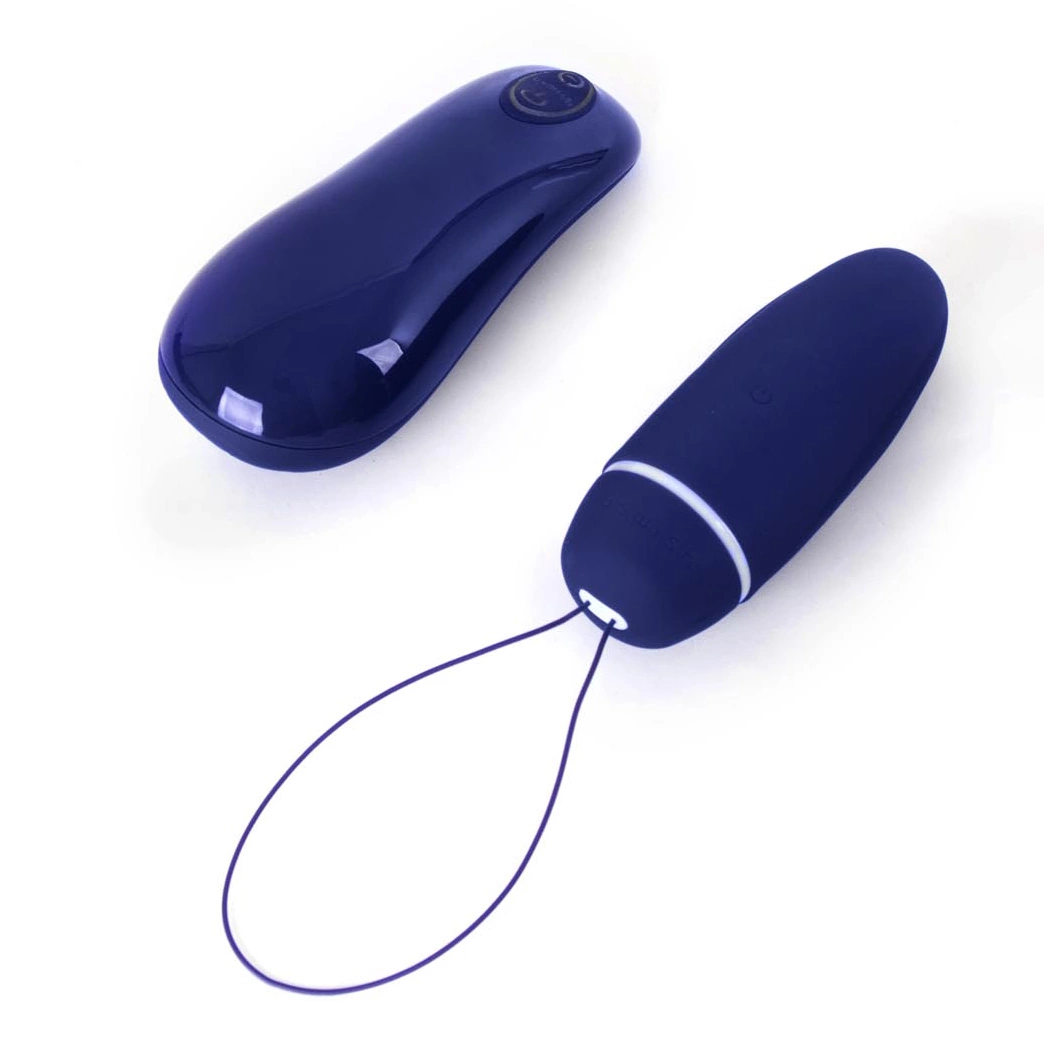 B Swish bnaughty Deluxe Unleashed belaidis vibruojantis kiaušinėlis, Midnight Blue