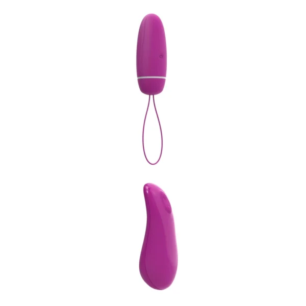 B Swish Bnaughty Deluxe Unleashed belaidė vibruojanti kulka su pulteliu, avietinė