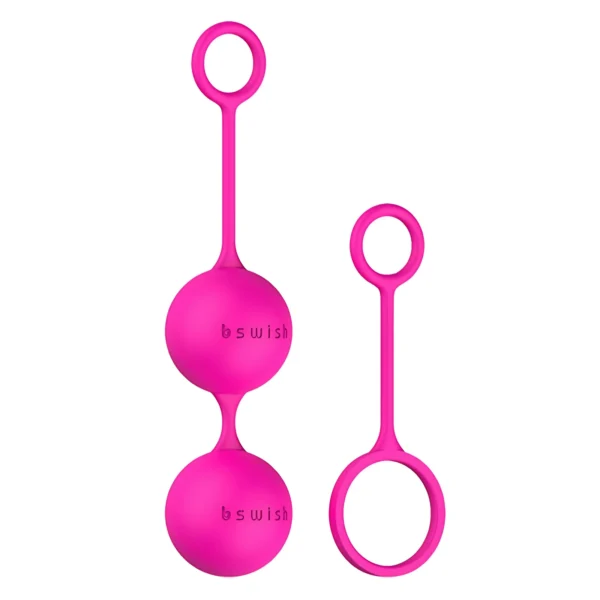 B Swish bfit Basic Magenta Kėgelio kamuoliukai, silikoniniai, su kilpomis