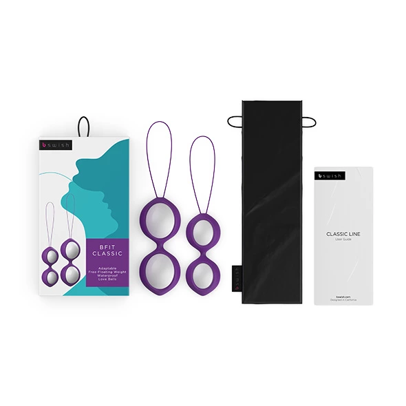 B Swish bfit Classic Kėgelio kamuoliukų rinkinys, 4 svareliai, 28 g ir 38 g, violetinis