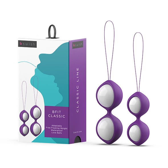 B Swish bfit Classic Kėgelio kamuoliukų rinkinys, 4 svareliai, 28 g ir 38 g, violetinis