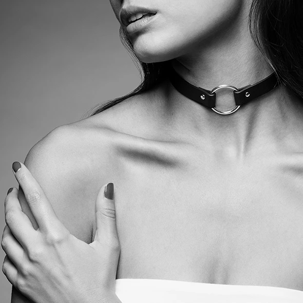 Bijoux Indiscrets Maze reguliuojamas veganiškas antkaklis, juodas