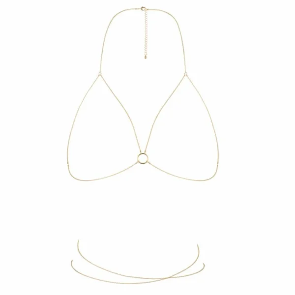 Bijoux Indiscrets Magnifique Bra Chain kūno grandinėlė, auksinė