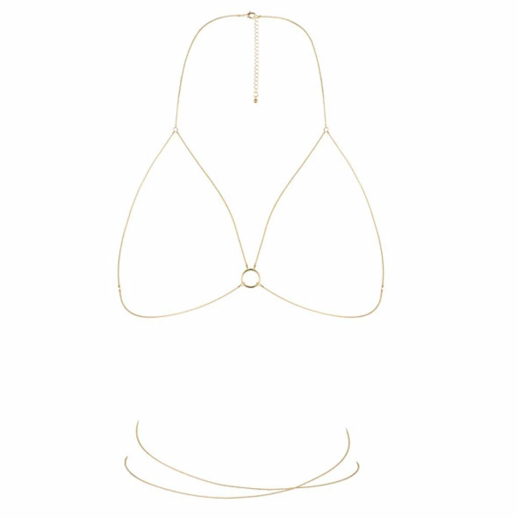 Bijoux Indiscrets Magnifique Bra Chain kūno grandinėlė, auksinė