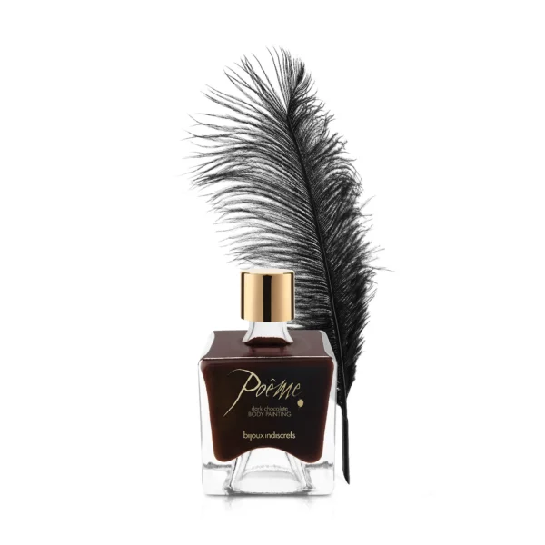 Bijoux Indiscrets Body Chocolate kūno dažai juodojo šokolado skonio, 50 g