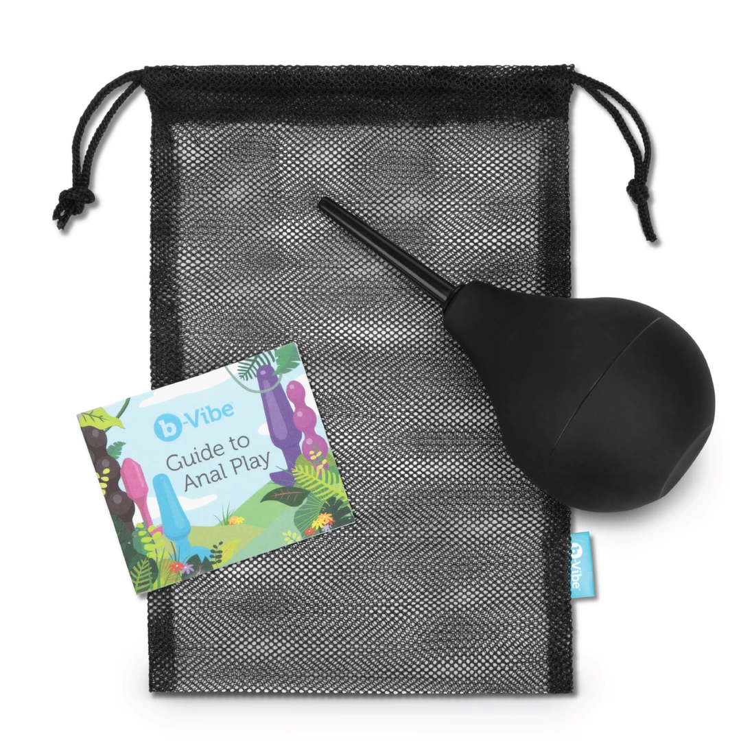 b-Vibe Classic Enema higienos rinkinys su silikonine kriauše