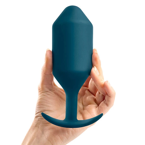 b-Vibe Snug Plug 6 analinis kaištis su svarmeniu, 515 g, Marine