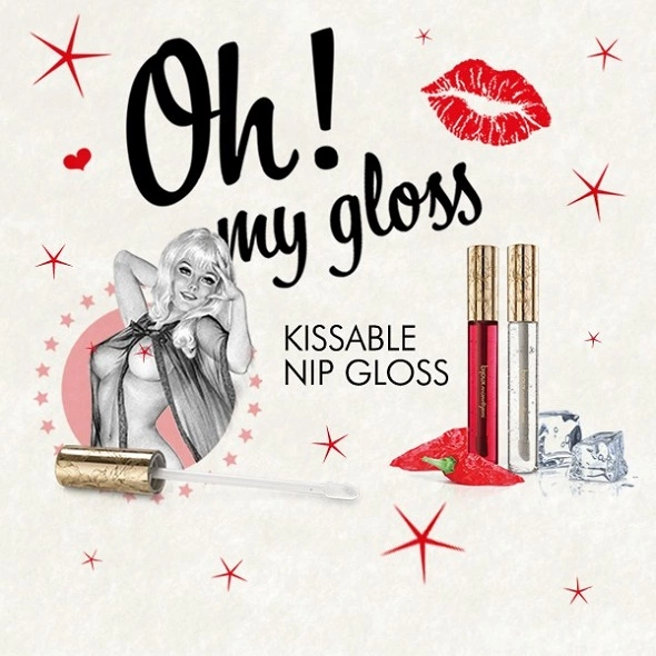 Bijoux Indiscrets Nip Gloss Duet vėsinančių ir šildančių balzamų rinkinys, 2 x 13 ml