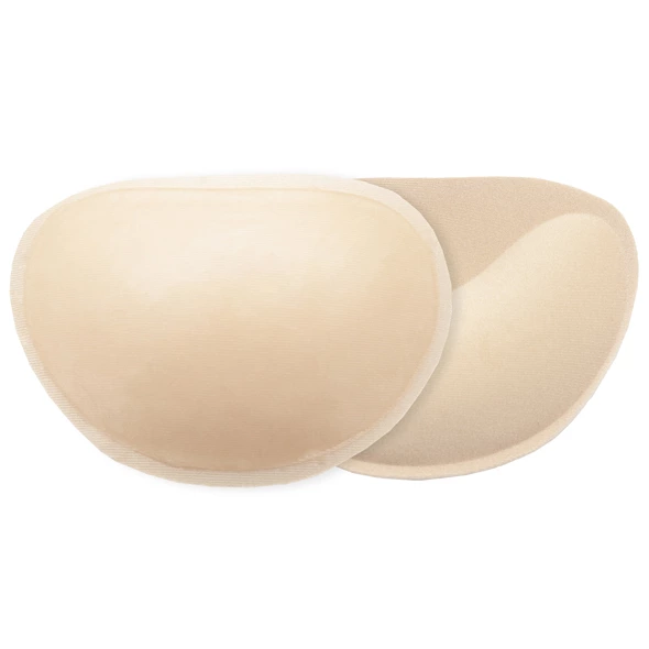 Bye Bra lipnūs pusmėnulio formos push-up įdėklai liemenėlei, kūno spalvos