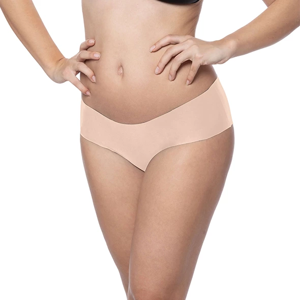 Bye Bra Invisible Hipster besiūlės kelnaitės, 2 vnt., kūno spalvos ir juodos, L