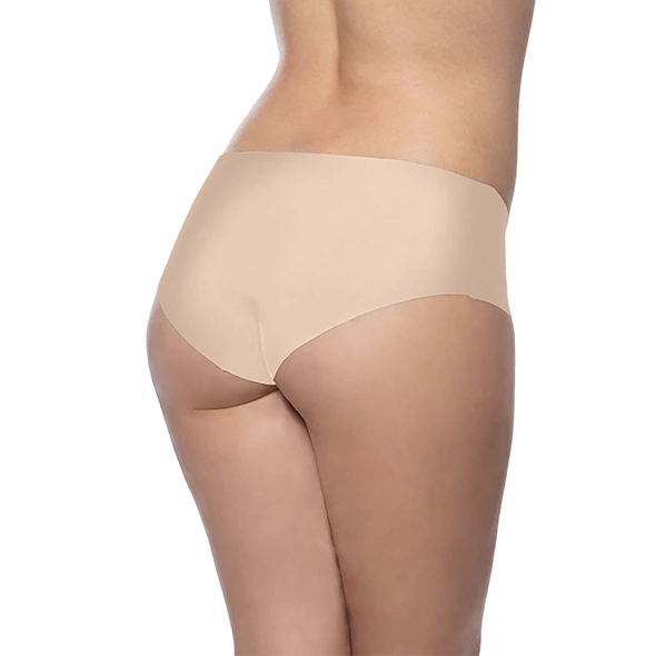 Bye Bra Invisible Hipster besiūlės kelnaitės, 2 vnt., kūno spalvos ir juodos, XL
