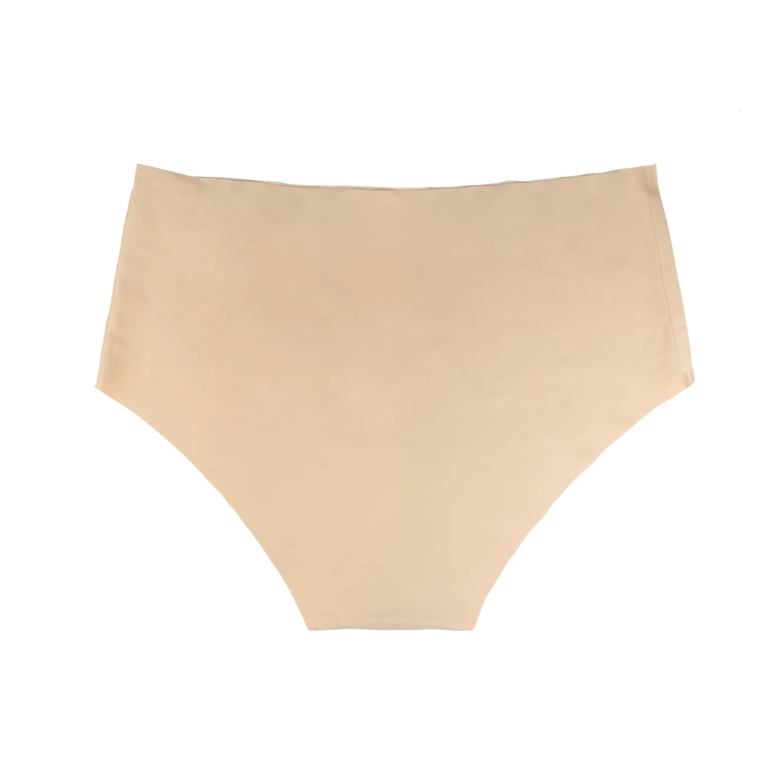 Bye Bra Invisible besiūlės aukšto liemens kelnaitės, 2 vnt., kūno spalvos ir juodos, XXL