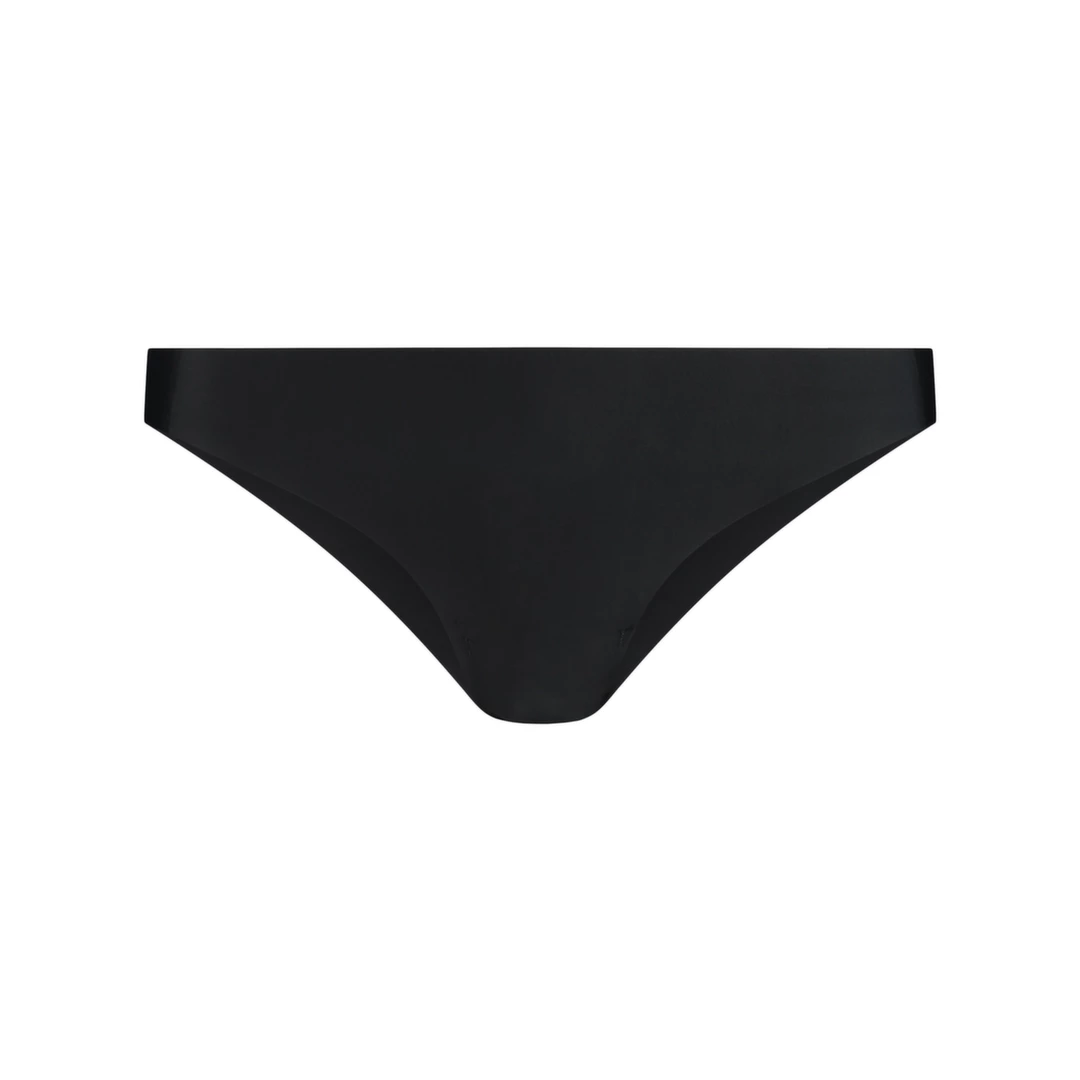 Bye Bra Invisible Brazilian besiūlės kelnaitės, 2 vnt., kūno spalvos ir juodos, XL