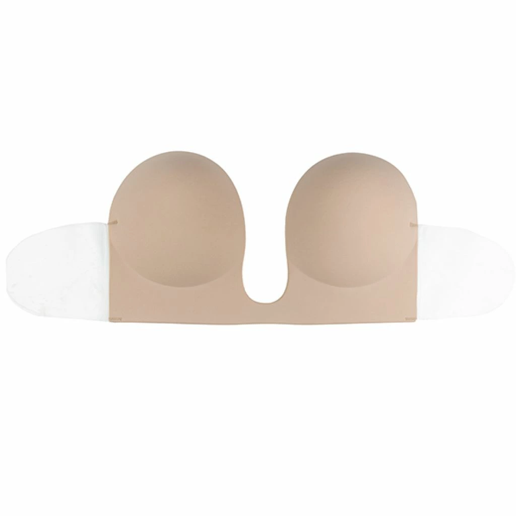 Bye Bra Seamless U-Style lipni liemenėlė be petnešėlių, kūno spalvos, D kaušelis