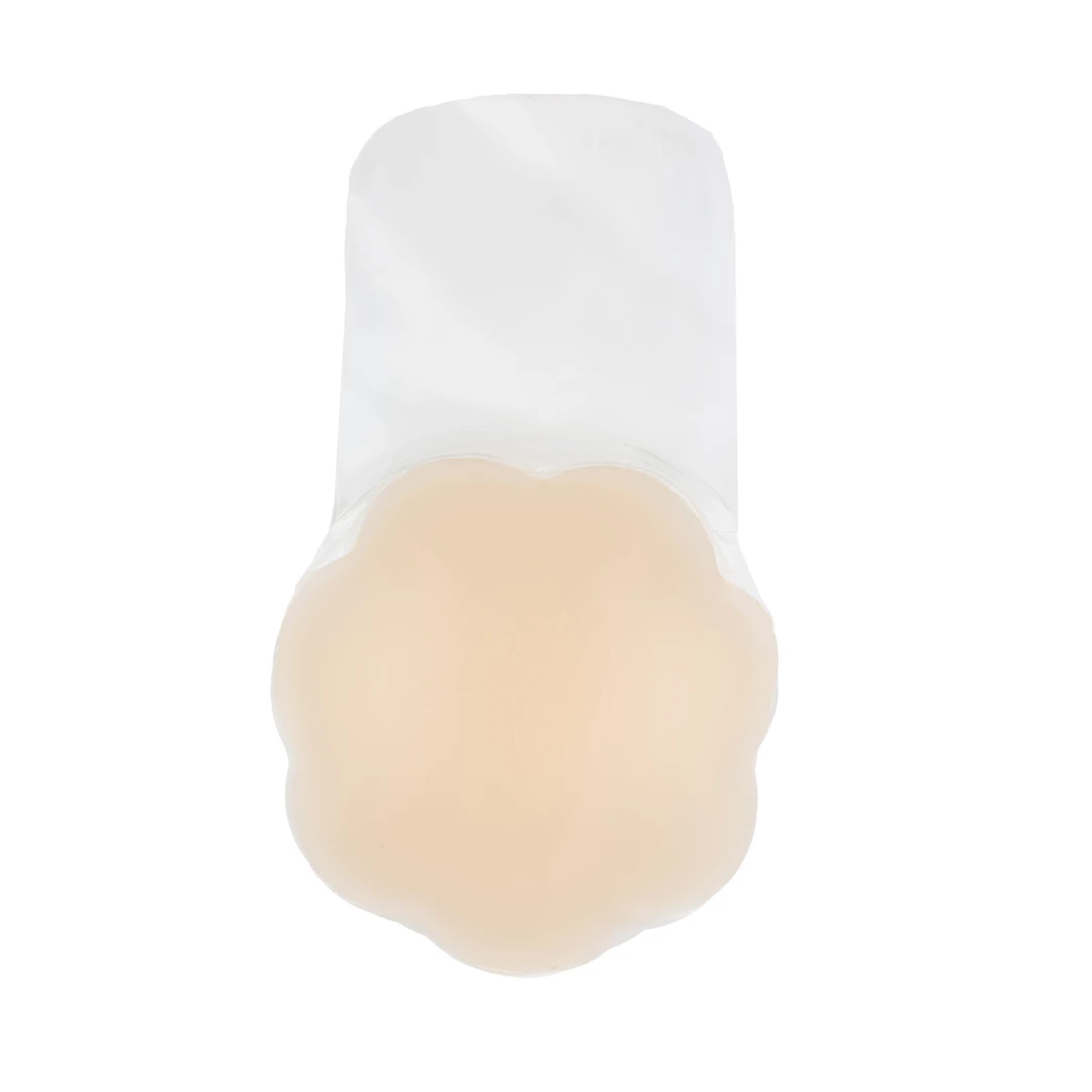 Bye Bra daugkartiniai silikoniniai krūtinę pakeliantys lipdukai, kūno spalvos, XL