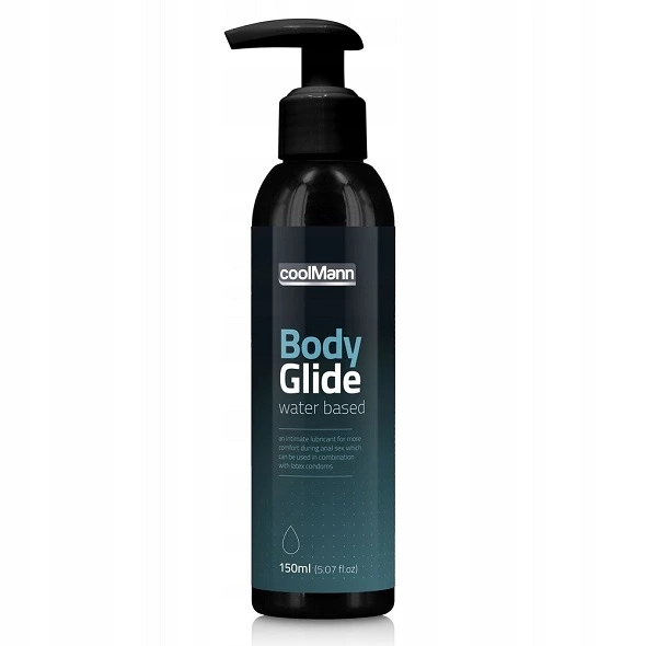 coolMann BodyGlide masažo gelis ir lubrikantas vandens pagrindu, 150 ml