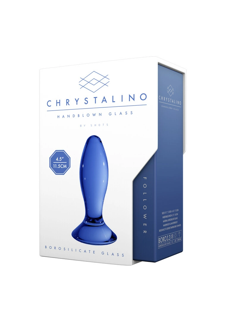 Chrystalino by Shots Follower analinis kaištis iš borosilikatinio stiklo