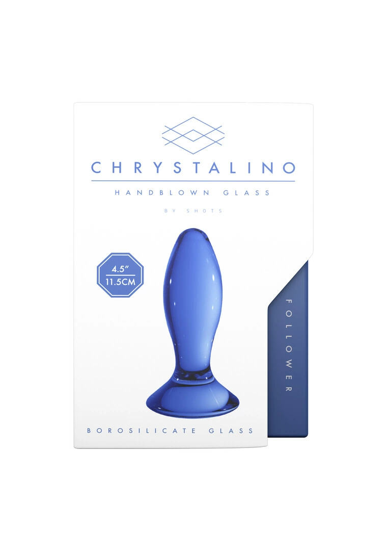 Chrystalino by Shots Follower analinis kaištis iš borosilikatinio stiklo