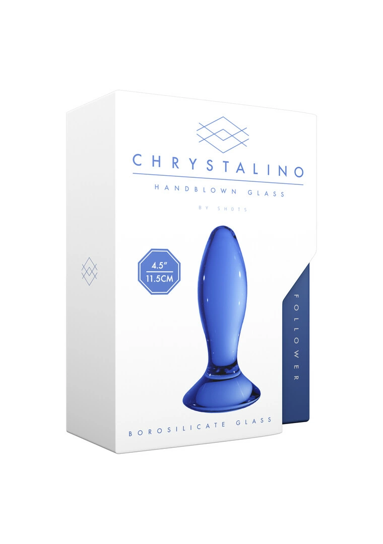 Chrystalino by Shots Follower analinis kaištis iš borosilikatinio stiklo
