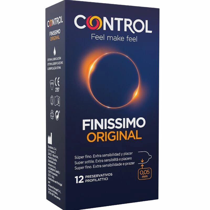Control Finissimo ypač ploni prezervatyvai, 12 vnt.