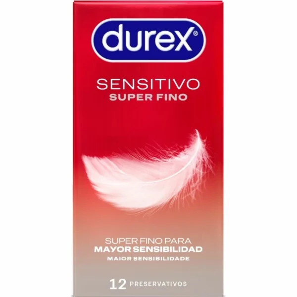 Durex Sensitive Total Contact itin ploni prezervatyvai su Sensi-Fit, 52 mm, 12 vnt.