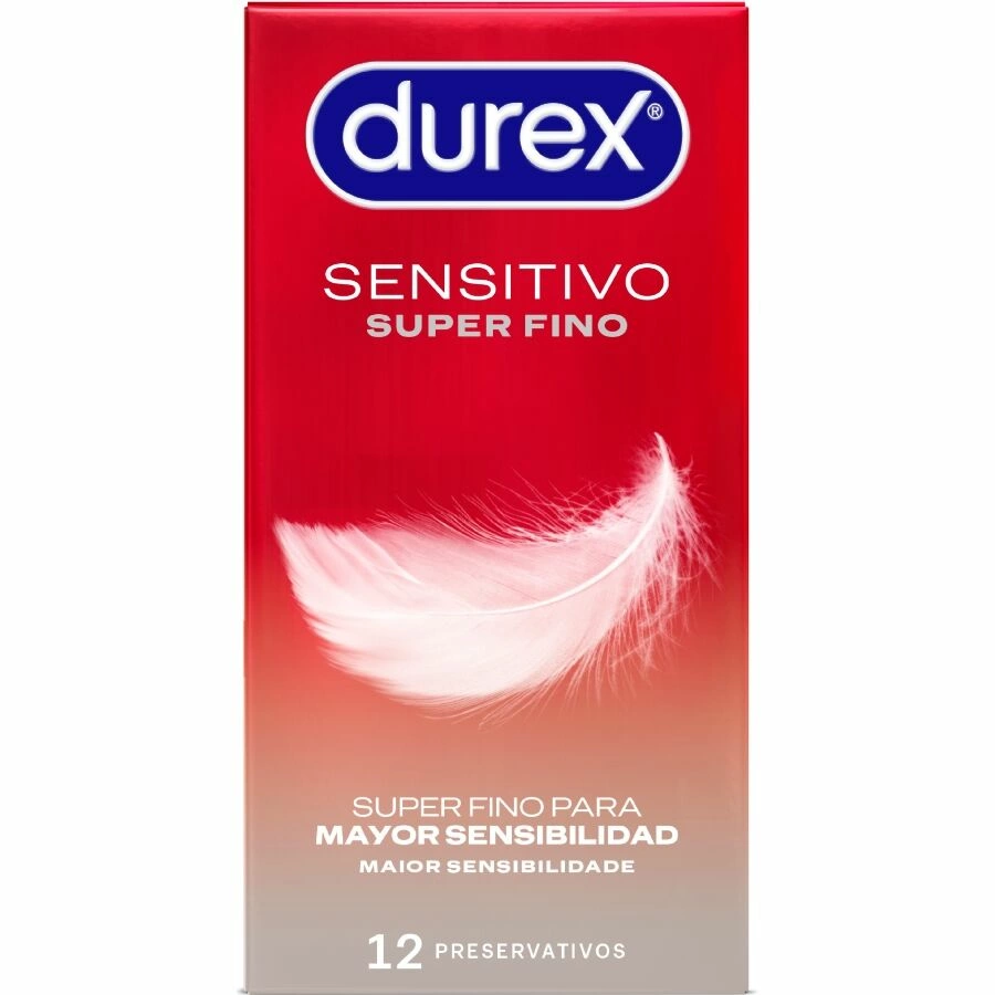 Durex Sensitive Total Contact itin ploni prezervatyvai su Sensi-Fit, 52 mm, 12 vnt.