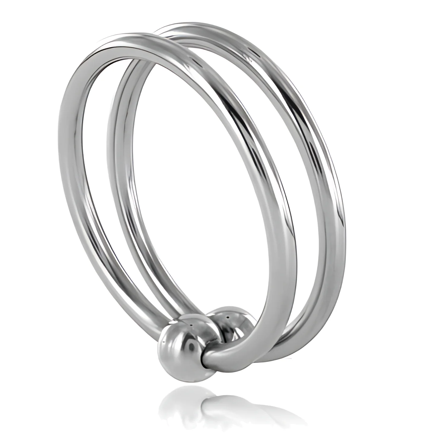Metal Hard dvigubas plieninis varpos žiedas, 30 mm