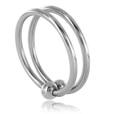 Metal Hard dvigubas plieninis varpos žiedas, 30 mm