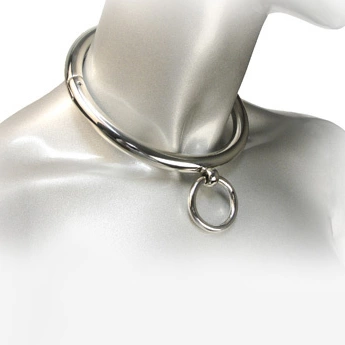 Metal Hard plieninis antkaklis su O formos žiedu, 18 cm