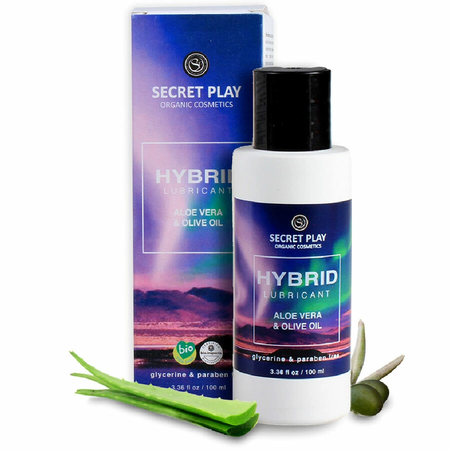 Secretplay hibridinis organinis lubrikantas vandens pagrindu, 100 ml