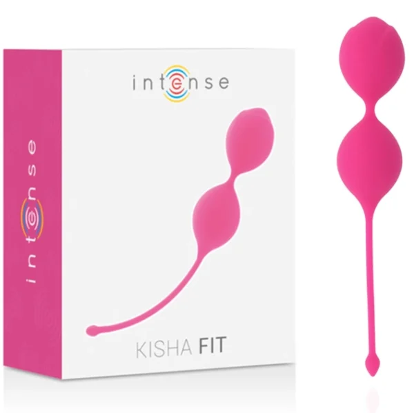 Intense Kisha Fit Kėgelio kamuoliukai iš silikono, fuksijos spalvos