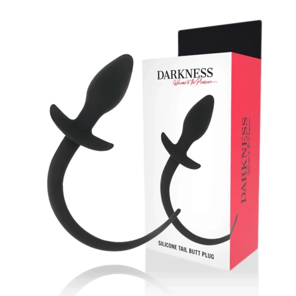 Darkness analinis kaištis iš medicininio silikono, juodas, 28 cm