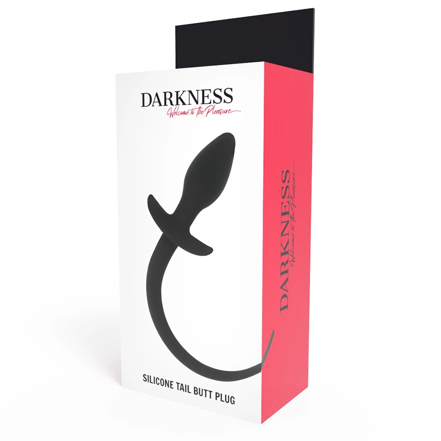 Darkness analinis kaištis iš medicininio silikono, juodas, 28 cm