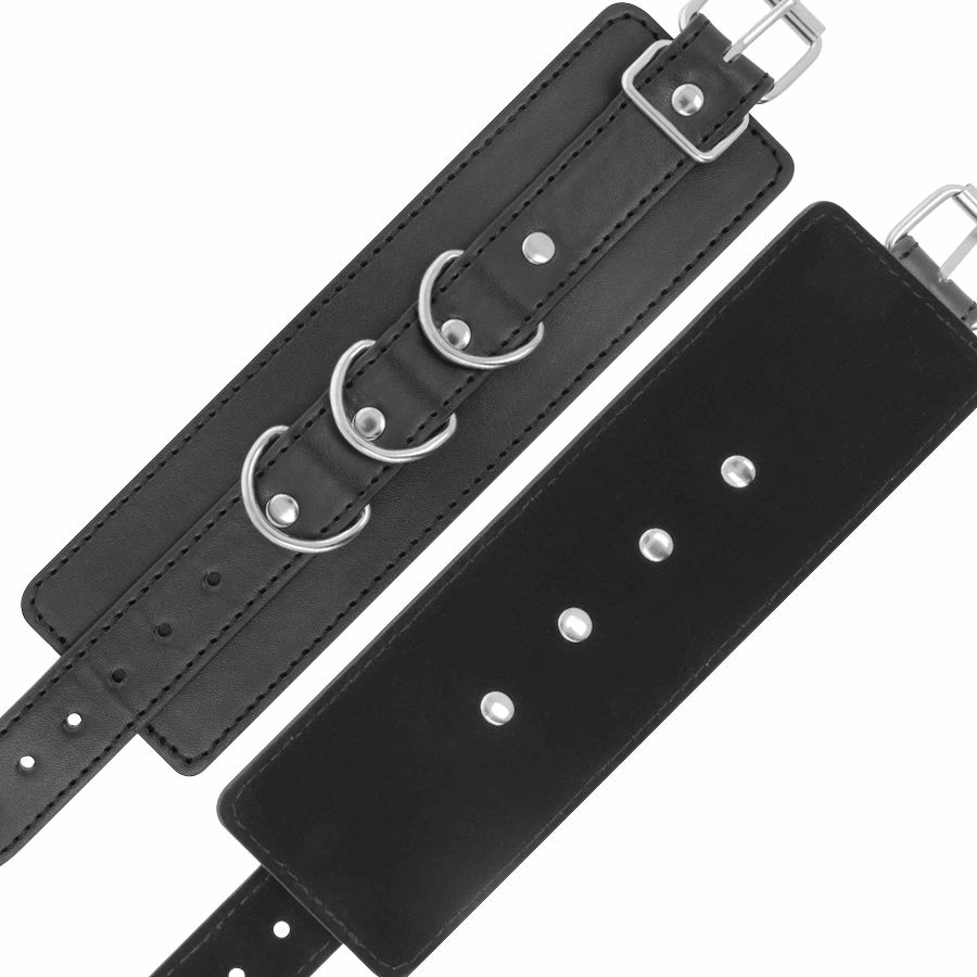 Darkness reguliuojami antrankiai riešams ir kulkšnims, PVC oda, juodi